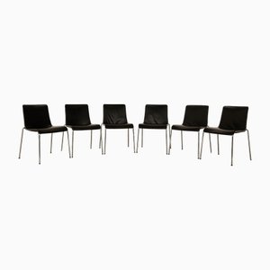 Liz Leather Chairs Black Dining Room from Walter Knoll / Wilhelm Knoll