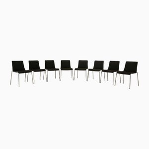 Liz Fabric Chairs in Dark Gray Black from Walter Knoll / Wilhelm Knoll