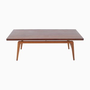 Teak Coffee Table attributed to Clausen and Son for Silkeborg, Denmark, 1960s