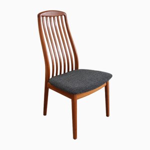 Silla vintage de teca de Kai Kristiansen para Schou Andersen, años 60