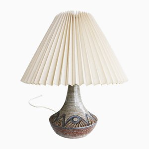 Danish Ceramic Pottery Table Lamp from Noomi Backhausen by Soholm, 1960s