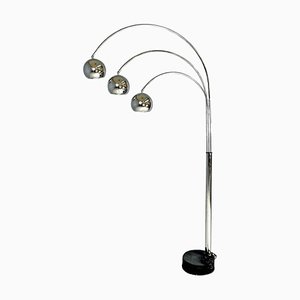 Italian Modern Chromed Metal Floor Lamp attributed to Goffredo Reggiani for Reggiani, 1970s