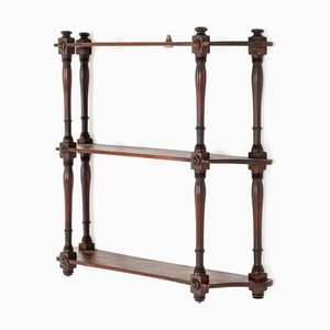 Regency Wall Rack Unit in Mahogany