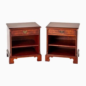 Georgian Revival Nightstands, 1920s, Set of 2