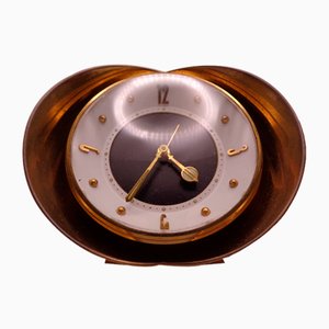 Brass 7 Rubis Alarm Clock from Kienzle International, Germany, 1950s