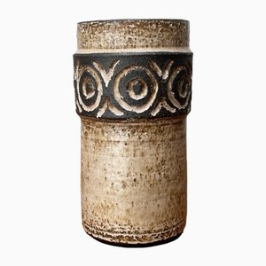 Jarrón de cerámica Studio danés Mid-Century de Lovemose Denmark, años 60