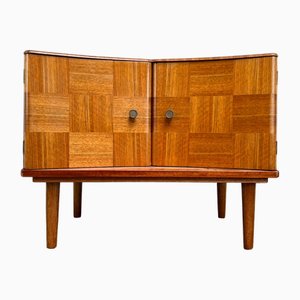 English Wooden Sideboard with Diamond Pattern, 1960s