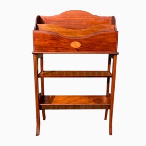 Edwardian Mahogany Magazine Stand and Book Rack, 1900s