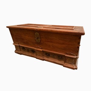 Wooden Chest in Massive Oak, 1793