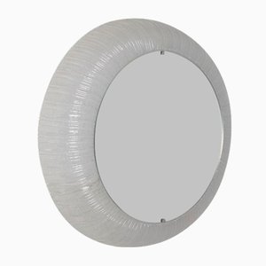 Mirror with Plastic Edge and Lighting from Erco Leuchten, 1970s