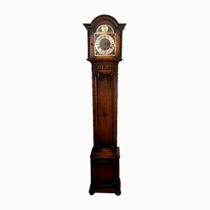 Oak 8 Day Chiming Grandmother Clock, 1900s