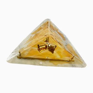 Large Triangular Wall Lamp in Murano Glass from La Murrina, 1980s