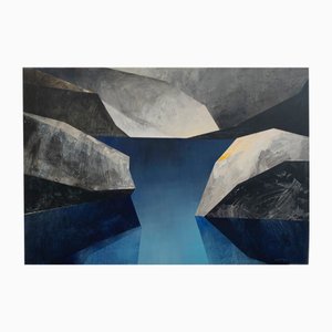 Sergiusz Powalka, A Pond 6, 2022, Acryl auf Leinwand