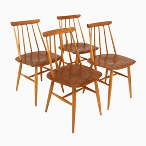 Chaises Vintage par Ilmari Tapiovaara pour Edsby Verken, 1960s, Set de 4