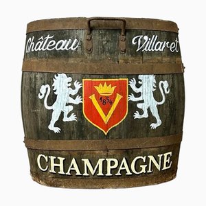Antique Champagne Barrel Cooler from Château Villaret, 1854