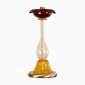 Lampada da tavolo vintage in vetro di Murano