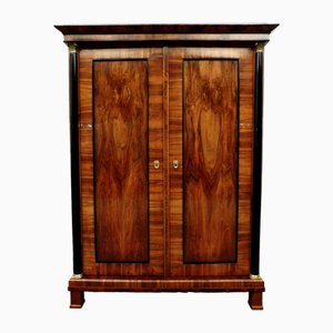 Biedermeier Hand Polished Cabinet Walnut Columns, 1830s