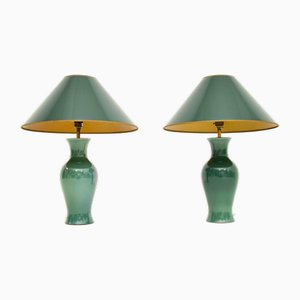 Vintage Ceramic Table Lamps, 1970s, Set of 2