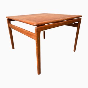 Danish Square Teak Coffee Table attributed to Niels Bach, 1970s