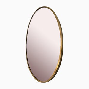 Oval Brass Mirror, 1950s
