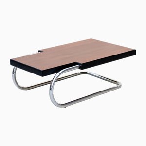 Tavolino da caffè in palissandro e cromato di Mario Bellini, Italia, anni '60