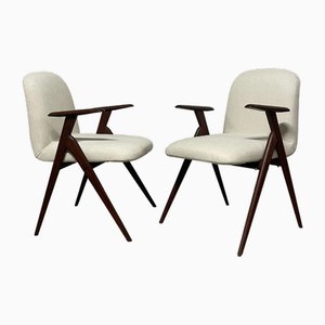 Fauteuils en Teck par Gaetano et Alessandro Besana, 1958, Set de 2