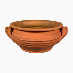 Jardiniere vintage circolare in terracotta, Italia, anni '60