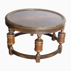 Art Deco Danish Round Coffee Table, 1920s