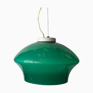 Mid-Century Green Ceiling Lamp, 1980s