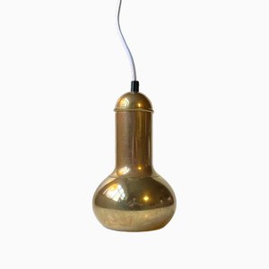 Scandinavian Modern Brass Fallos Pendant Lamp by Benny Frandsen, 1970s