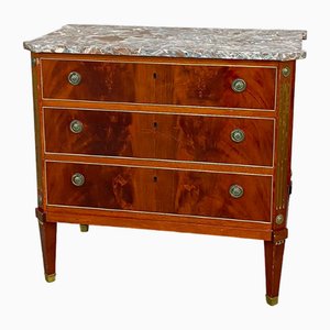 Vintage Gustavian Chest of Drawers with Marble, 1950s