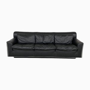 Heli 3-Seater Leather Sofa by Otto Zapf for Knoll, 1980s