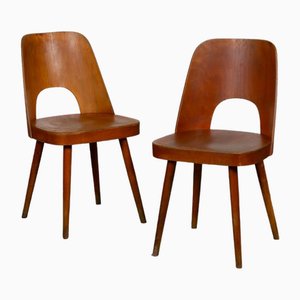 Chaises par Oswald Haerdtl pour Ton, 1960s, Set de 2