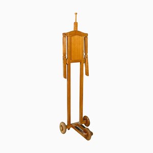 Italian Modern Wooden Valet Stand with Hat Holder by Berodesign Cacharel, 1980s