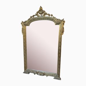 Specchio Luigi XVI in legno dorato intagliato