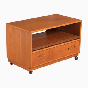 Mid-Century Teak TV Schrank auf Rollen von G Plan Fresco, 1970er