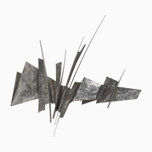 Vintage Brutalist Wall Sculpture