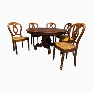 Table et Chaises Napoléon III, Set de 7