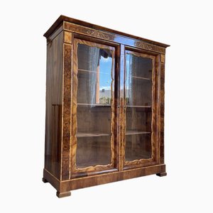 Vintage Biedermeier Vitrine aus Holz