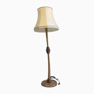 Lampadaire de Style Antique en Bois