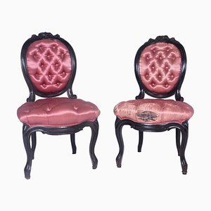 Pink Barocco Armchairs, Set of 2