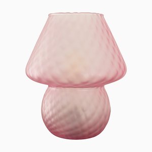 Lámpara de mesa hongo de cristal de Murano, Italia