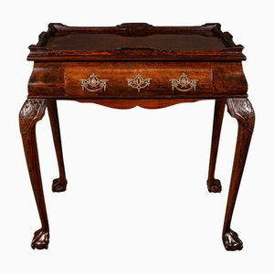 Antique English Silver Display Table in Walnut