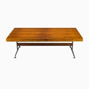 Large Executive Rosewood Architects Desk, 1950s