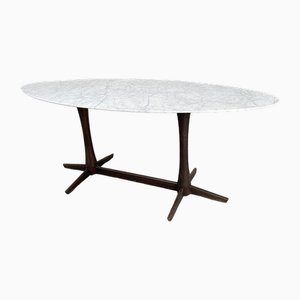 Carrara Marble Dining Table, 1970s