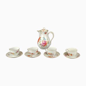 Servicio de café moca, siglo XX de Meissen. Juego de 9