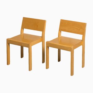 Stackable Childrens Chairs Model 611 by Alvar Aalto for Artek, 1950s, Set of 2