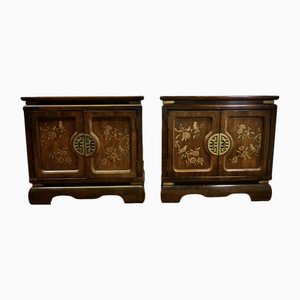 Chinoiserie Cabinets, 1940s, Set of 2