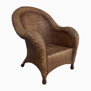 Vintage Wicker Armchair, 1890s