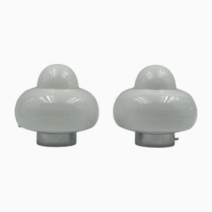 Space Age Ufo Lamps in Flying Saucer Shape, 1970s, Set of 2